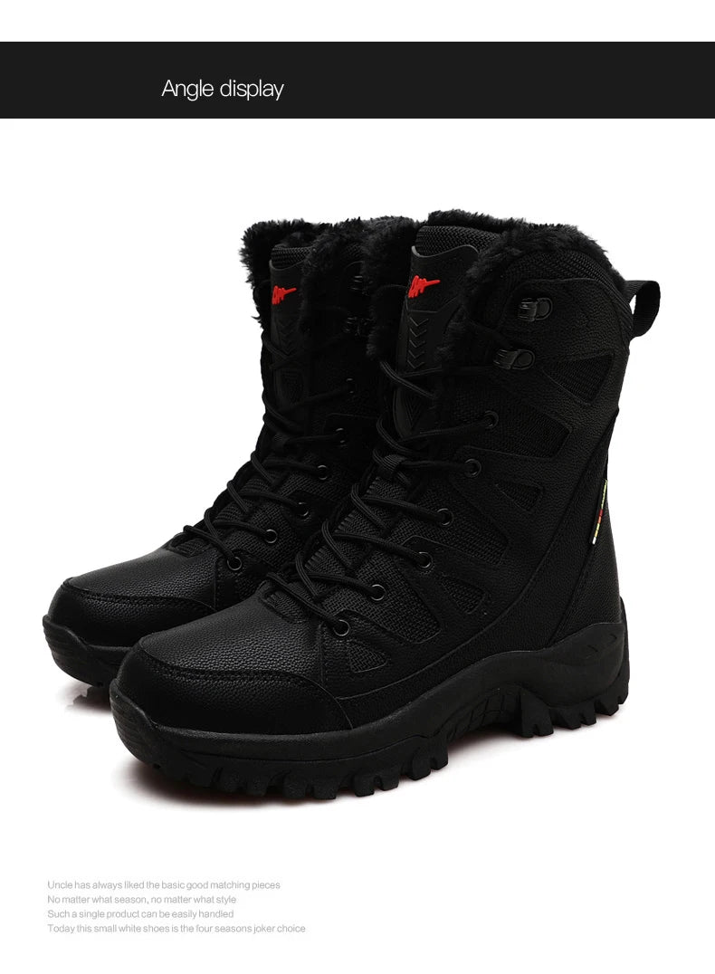 Bottes d'Hiver Femme Moipheng - Super Chaleur, Taille Plus, Chaussures à Plateforme, Bottes Moto à mi-mollet avec Doublure en Fourrure - Zapatos Para Mujer - BLACKBEARD OUTDOOR INDUSTRIES