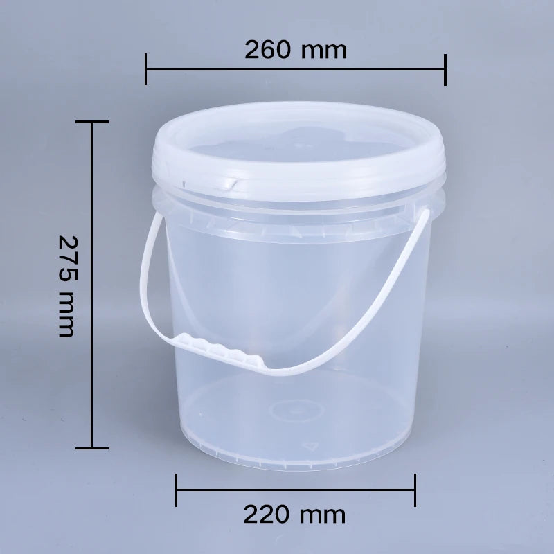 Seau en Plastique Alimentaire Épais 10L avec Couvercle et Poignée - BLACKBEARD OUTDOOR INDUSTRIES