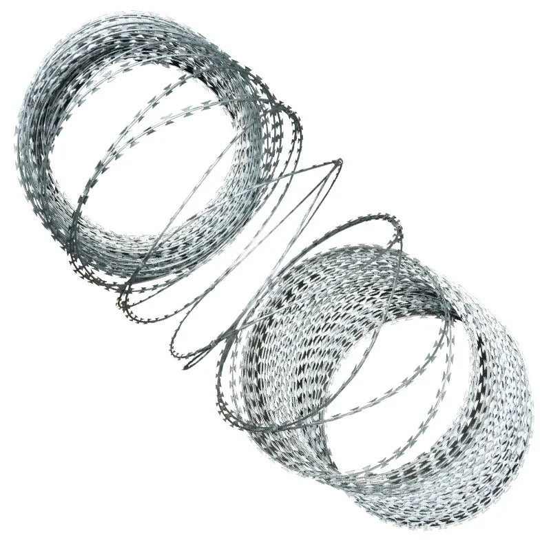 Barbelé Lames Rasoir Hélicoïdal Anti-Intrusion – 10 Mètres - BLACKBEARD OUTDOOR INDUSTRIES