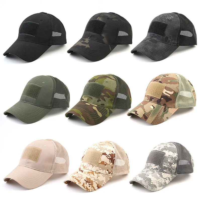 Casquette Multicam Camouflage Outdoor – Réglable, Maille Respirante – Tactique, Airsoft, Pêche, Chasse, Randonnée, Basket - BLACKBEARD OUTDOOR INDUSTRIES