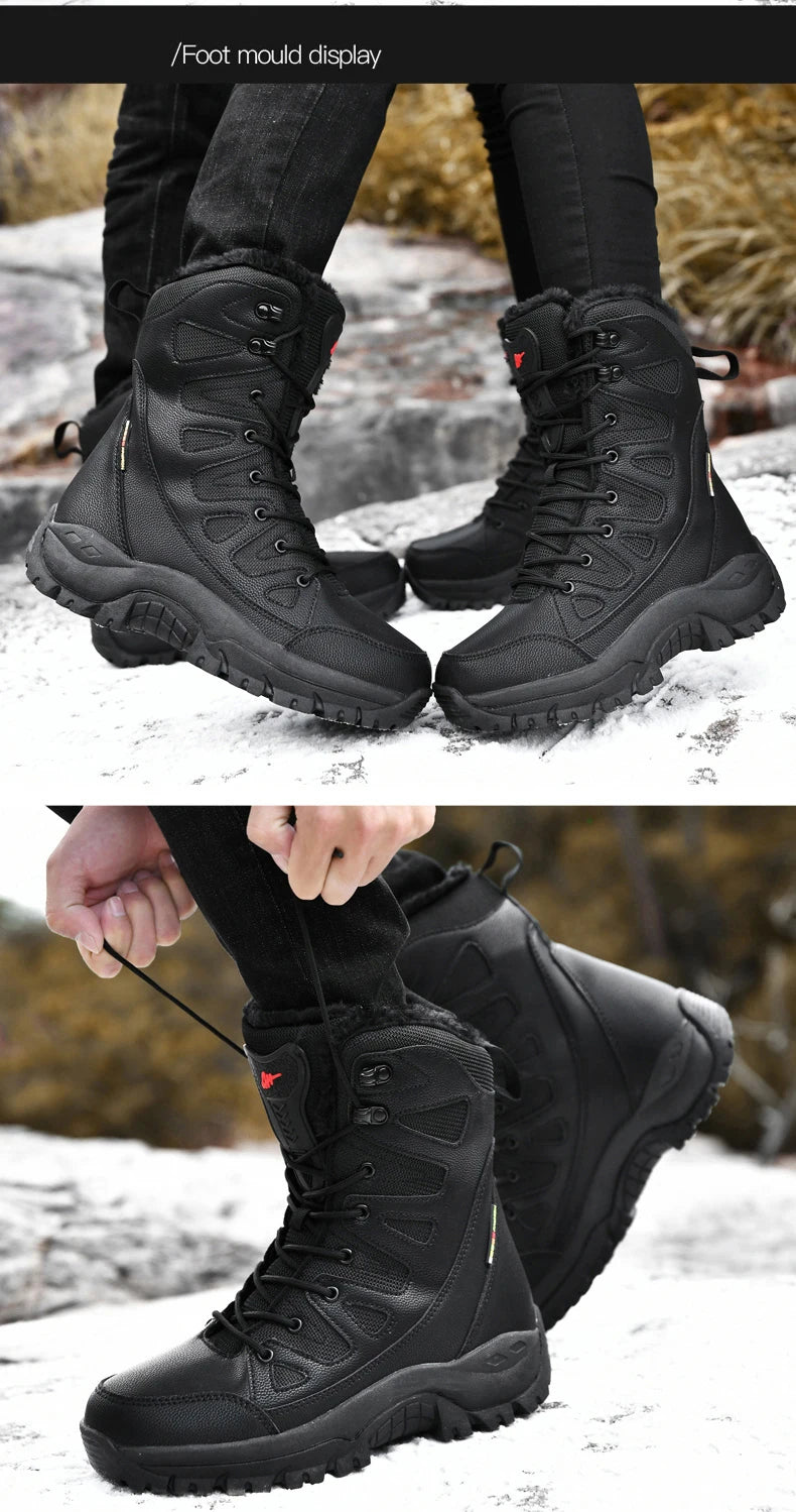 Bottes d'Hiver Femme Moipheng - Super Chaleur, Taille Plus, Chaussures à Plateforme, Bottes Moto à mi-mollet avec Doublure en Fourrure - Zapatos Para Mujer - BLACKBEARD OUTDOOR INDUSTRIES