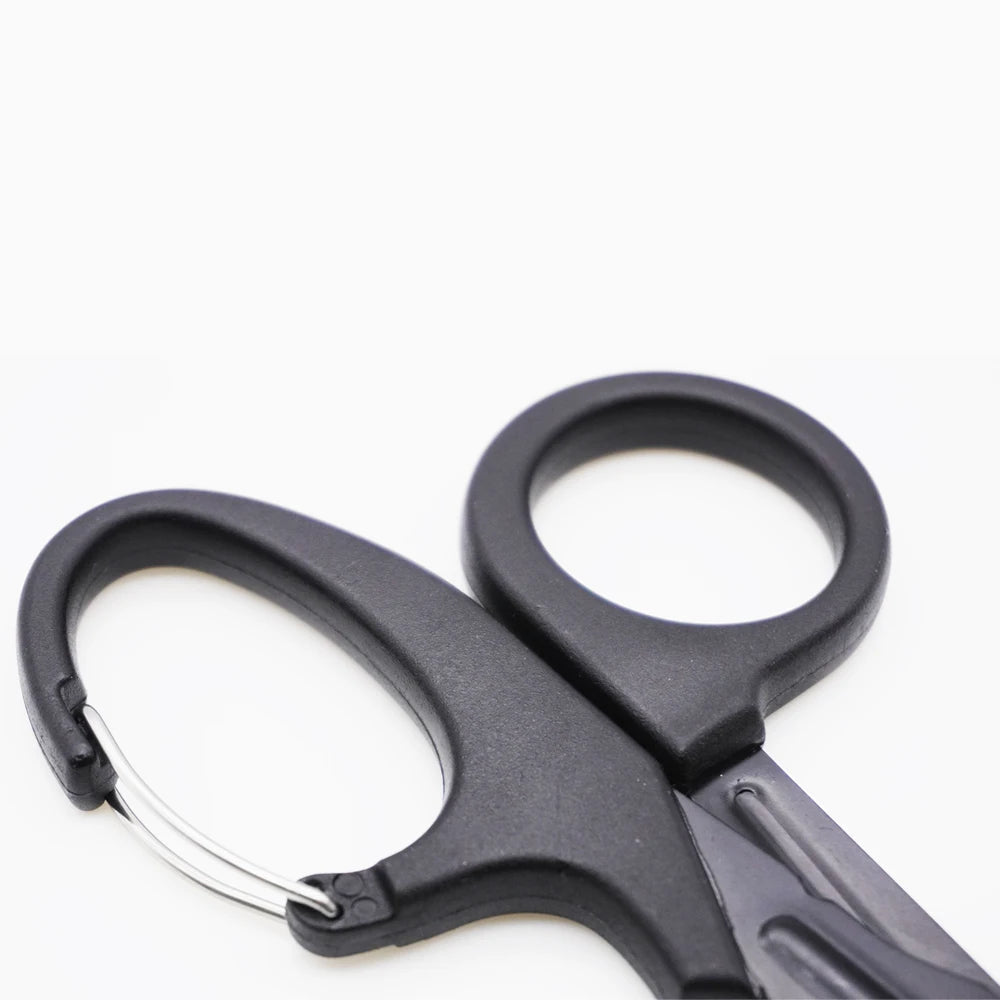 RHINO RESCUE - Ciseaux de Traumatologie 7,5" en Acier Inoxydable Premium avec Lames Anti-Adhésives et Revêtement Fluoré - 1 Pièce - BLACKBEARD OUTDOOR INDUSTRIES
