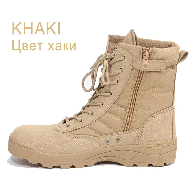 Bottes Tactiques Militaires Homme – Style Armée / Combat – Bottines de Sécurité Désert Résistantes - BLACKBEARD OUTDOOR INDUSTRIES