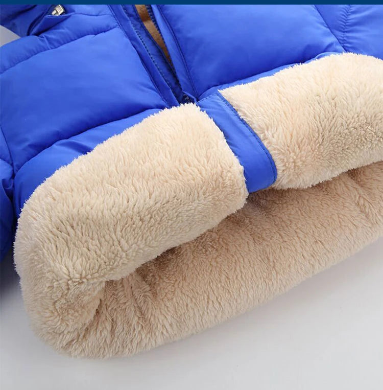 Manteau d’Hiver Épais pour Enfants – Chaud, Doublé & à Capuche avec Fourrure | Fille & Garçon | 3 à 6 ans - BLACKBEARD OUTDOOR INDUSTRIES