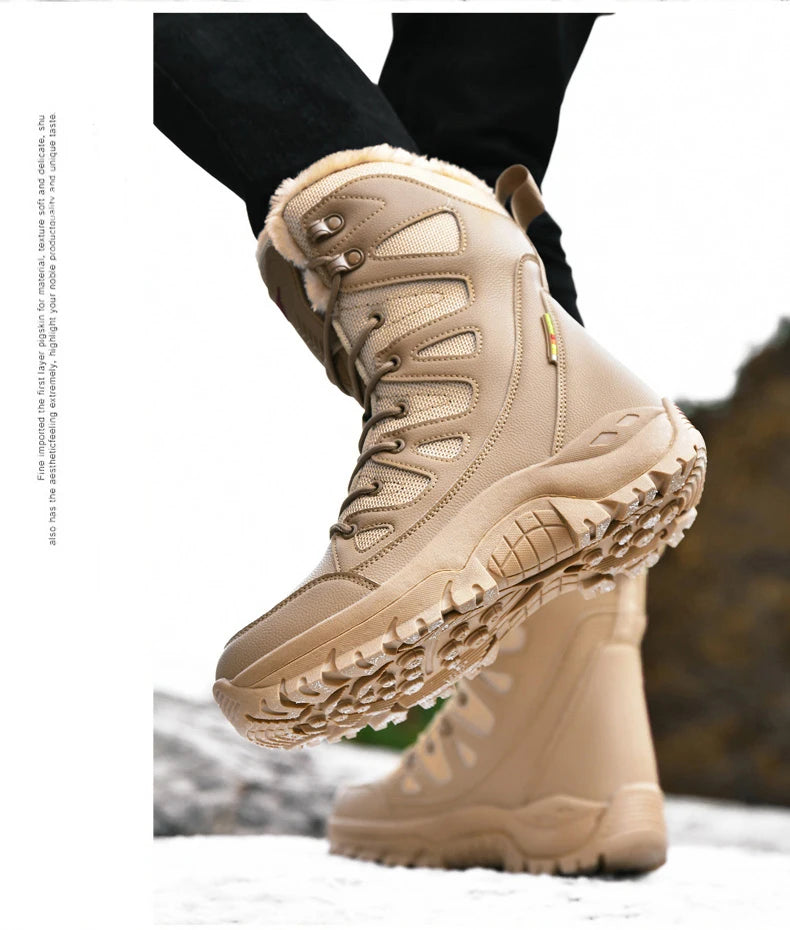 Bottes d'Hiver Femme Moipheng - Super Chaleur, Taille Plus, Chaussures à Plateforme, Bottes Moto à mi-mollet avec Doublure en Fourrure - Zapatos Para Mujer - BLACKBEARD OUTDOOR INDUSTRIES