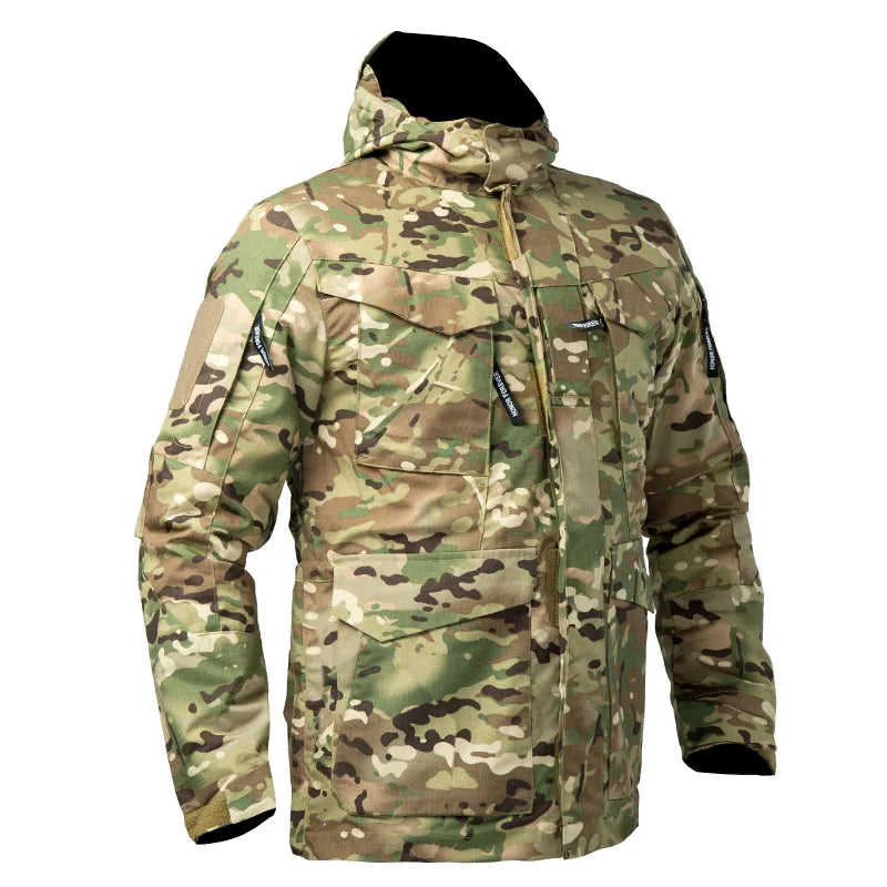 🪖 Veste M65 Militaire Homme | MEGE KNIGHT – Coupe-Vent Camouflage à Capuche | Hiver & Mi-saison - BLACKBEARD OUTDOOR INDUSTRIES