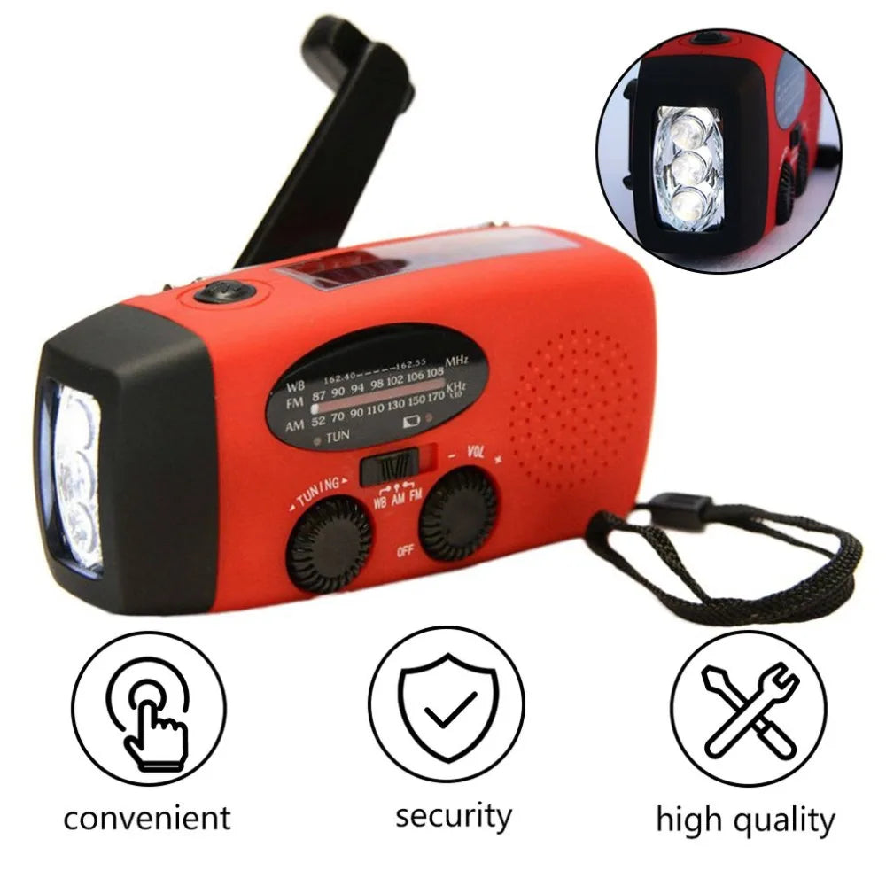 Radio d’Urgence Solaire & Dynamo – Lampe LED, Power Bank 2000 mAh, AM/FM – Spécial Outdoor & Camping - BLACKBEARD OUTDOOR INDUSTRIES