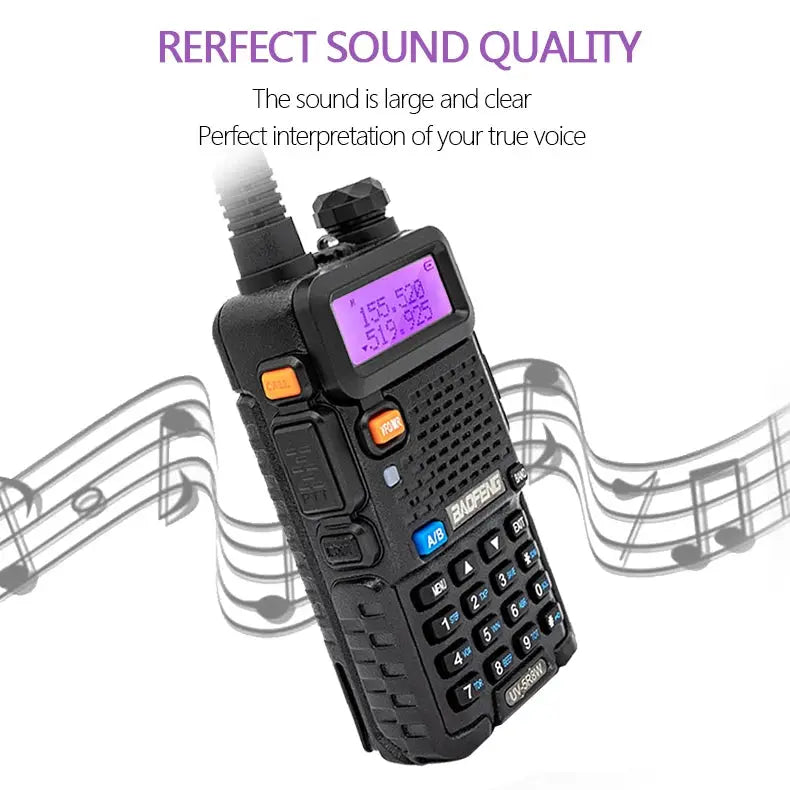 Baofeng UV-5R 8W – Radio Bidirectionnelle Haute Puissance | Jusqu’à 15 km de Portée Ma boutique