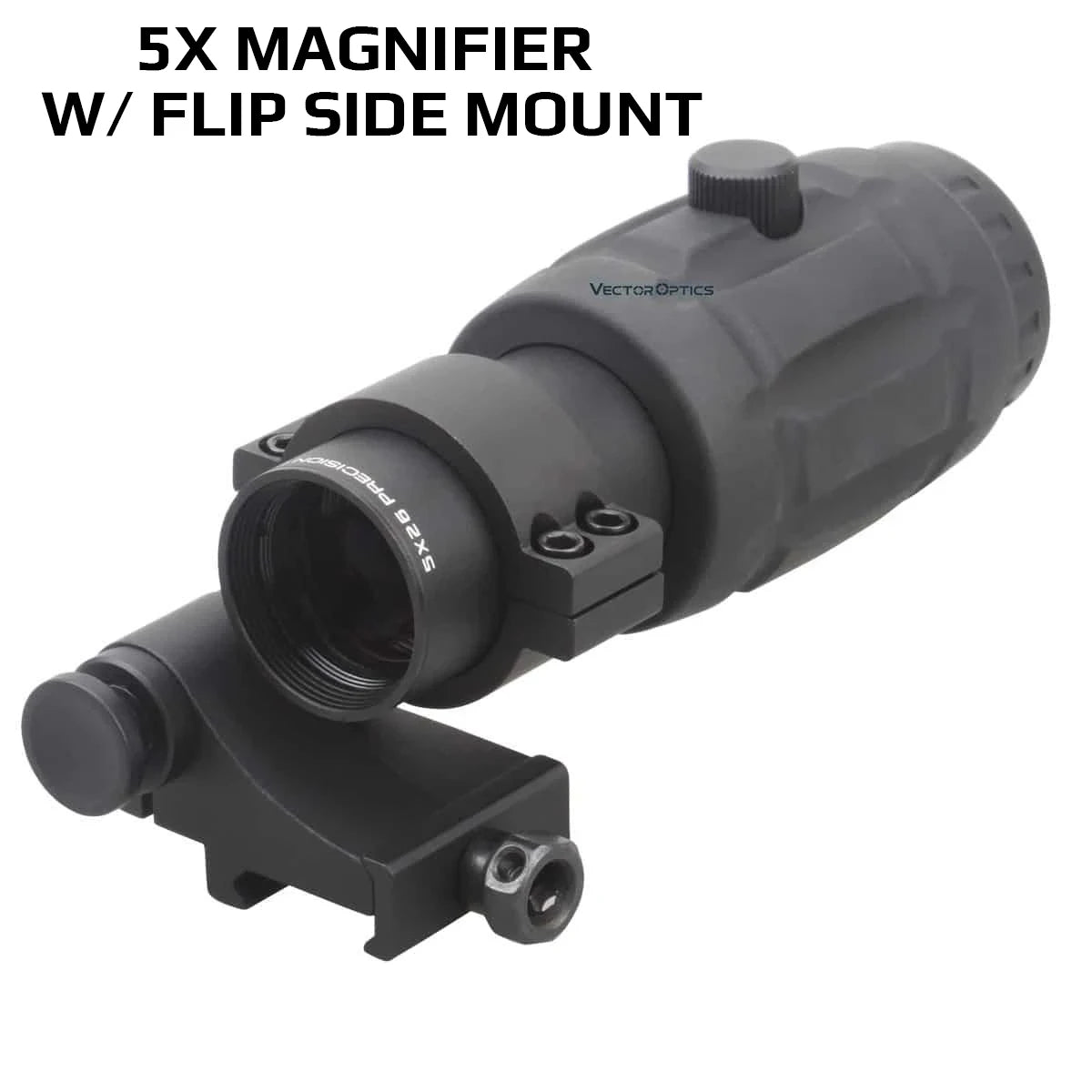 Vector Optics Magnifier 3x, 4x, 5x avec Monture à Pivot – Amplificateur de Précision pour Viseur Point Rouge (Compatible avec Maverick Scrapper) - BLACKBEARD OUTDOOR INDUSTRIES