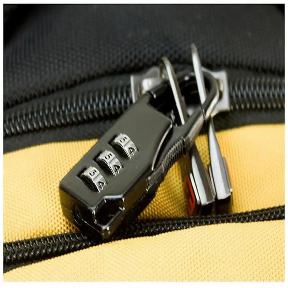 Mini Cadenas de Voyage en Alliage d'Aluminium – Cadenas à 3 Chiffres Réinitialisables, Code de Sécurité pour Valise, Sac et Accessoires - BLACKBEARD OUTDOOR INDUSTRIES