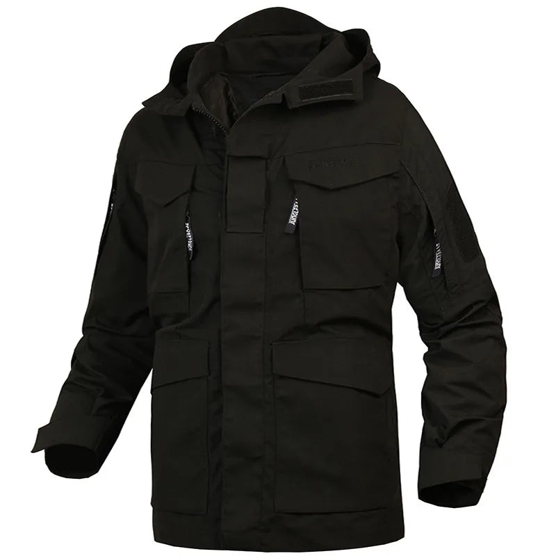 🪖 Veste M65 Militaire Homme | MEGE KNIGHT – Coupe-Vent Camouflage à Capuche | Hiver & Mi-saison - BLACKBEARD OUTDOOR INDUSTRIES