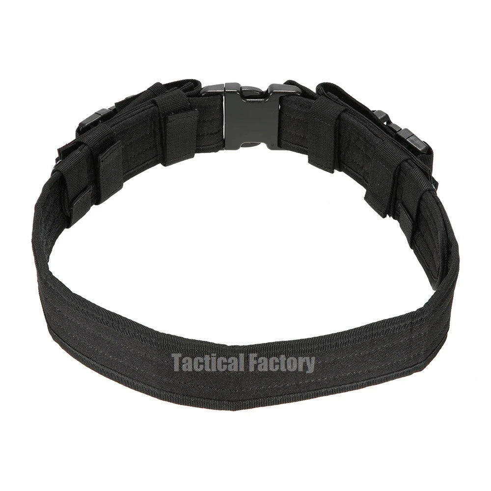 Ceinture Tactique de Combat avec Pochette pour Chargeur – Ceinture de Sécurité à Libération Rapide pour Entraînement Airsoft et Chasse BLACKBEARD OUTDOOR INDUSTRIES