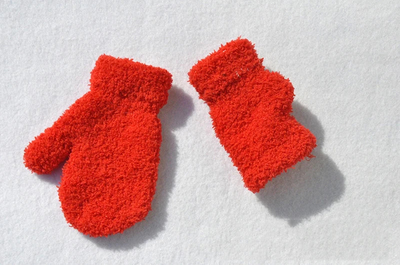 Paire de gants pour enfant en velours hiver Ma boutique