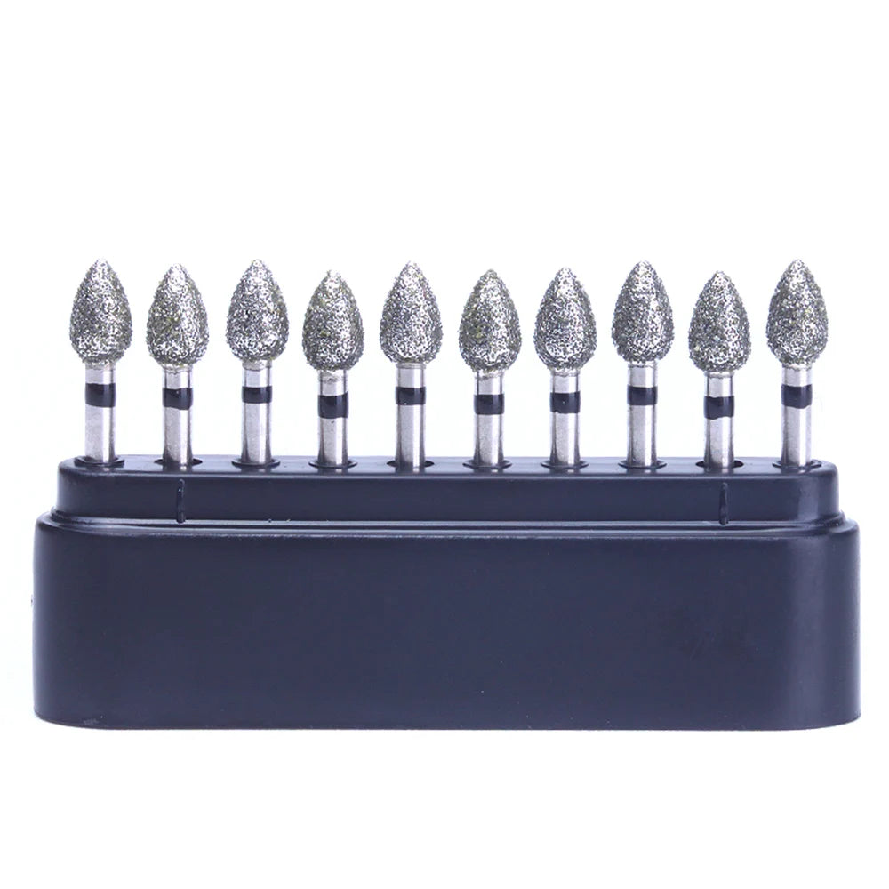 AZDENT Lot de 10 Fraises Dentaires Diamantées Ball Round Type FG 1.6mm – 25mm pour Turbine Haute Vitesse Ma boutique