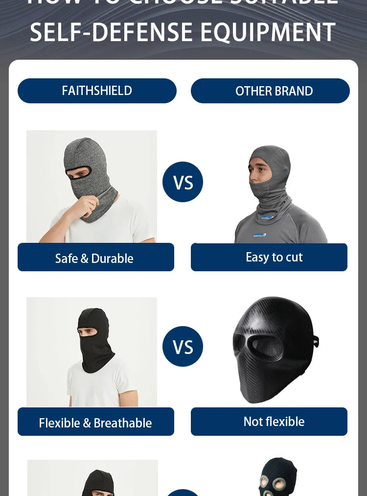 Balaclava Anti-Coupure de Niveau 5 - Protection du Visage et de la Tête - BLACKBEARD OUTDOOR INDUSTRIES