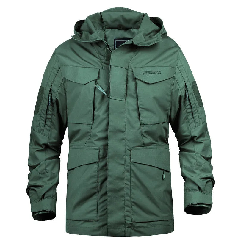 🪖 Veste M65 Militaire Homme | MEGE KNIGHT – Coupe-Vent Camouflage à Capuche | Hiver & Mi-saison - BLACKBEARD OUTDOOR INDUSTRIES