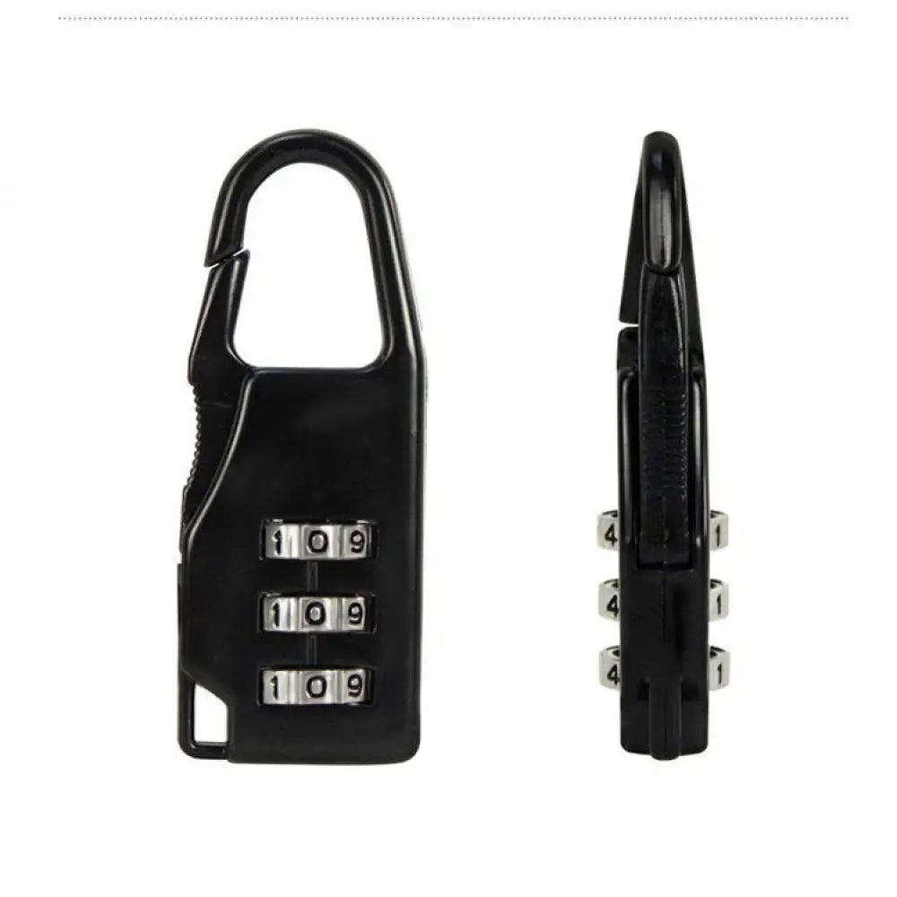 Mini Cadenas de Voyage en Alliage d'Aluminium – Cadenas à 3 Chiffres Réinitialisables, Code de Sécurité pour Valise, Sac et Accessoires - BLACKBEARD OUTDOOR INDUSTRIES