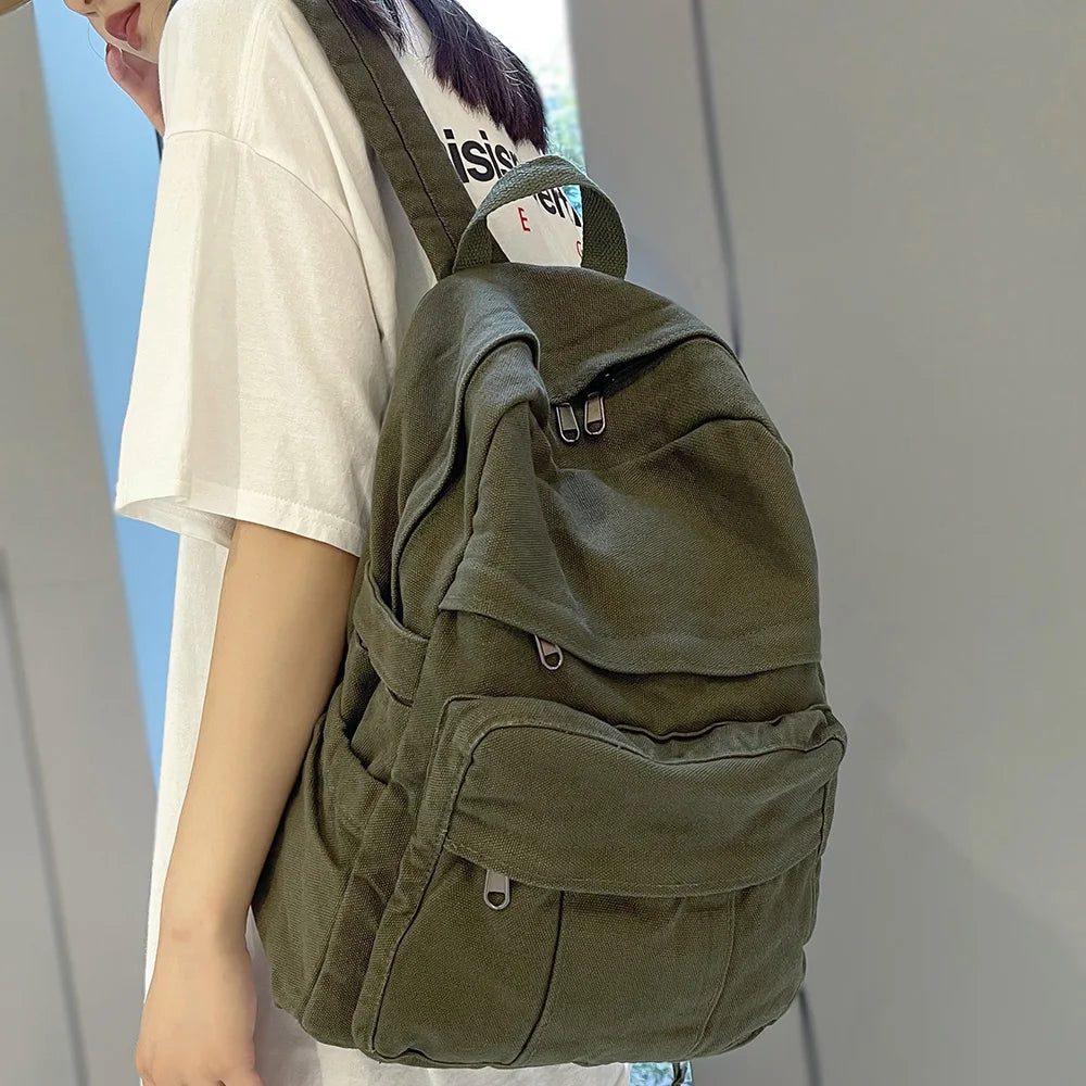 Sac à Dos Scolaire en Tissu pour Fille – Nouveau Sac à Dos Fashion Vintage - BLACKBEARD OUTDOOR INDUSTRIES