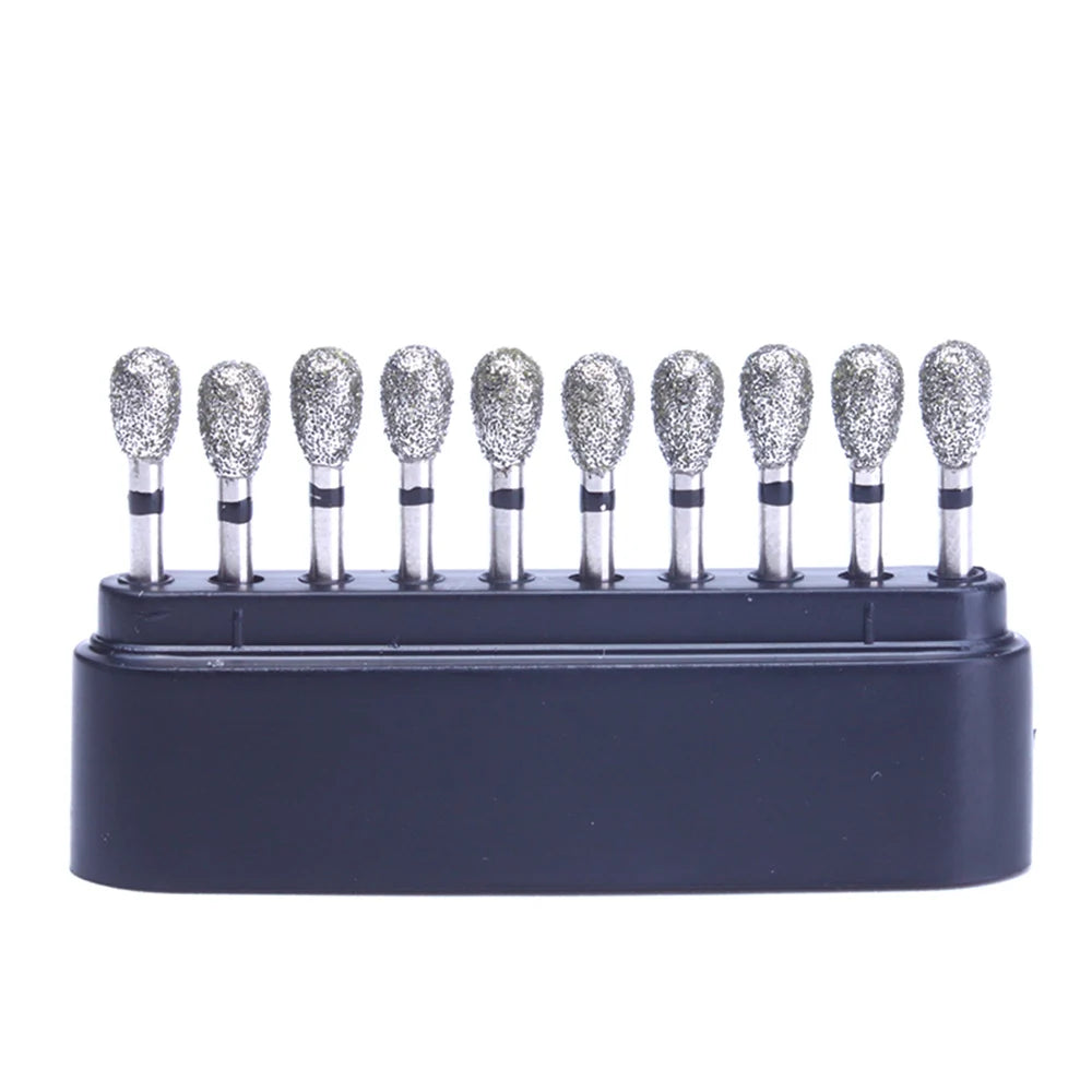 AZDENT Lot de 10 Fraises Dentaires Diamantées Ball Round Type FG 1.6mm – 25mm pour Turbine Haute Vitesse Ma boutique
