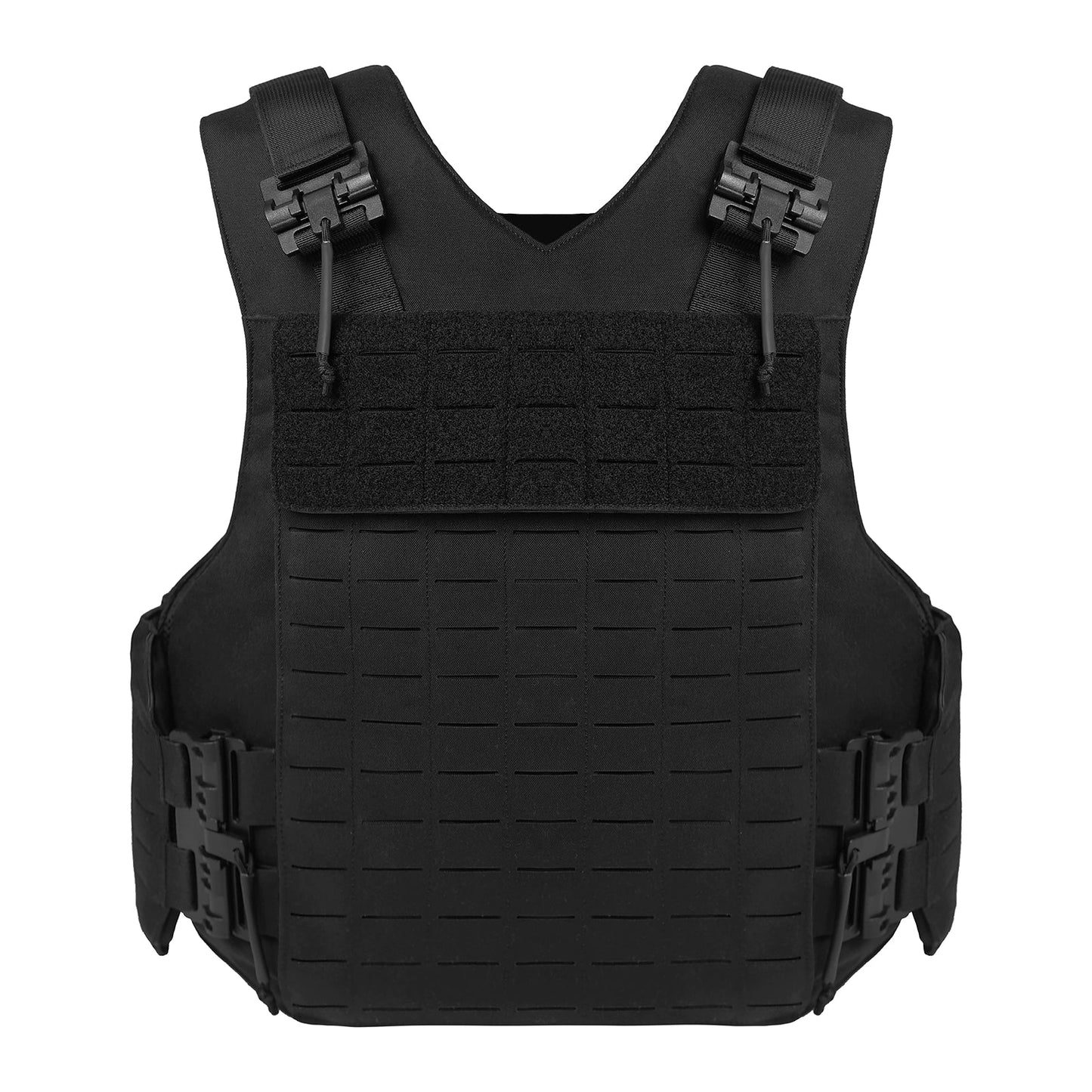 Gilet Tactique Noir à Libération Rapide MOLLE Lasercut – Gilet de Protection Anti-Coupure, pour Entraînement et Missions BLACKBEARD OUTDOOR INDUSTRIES