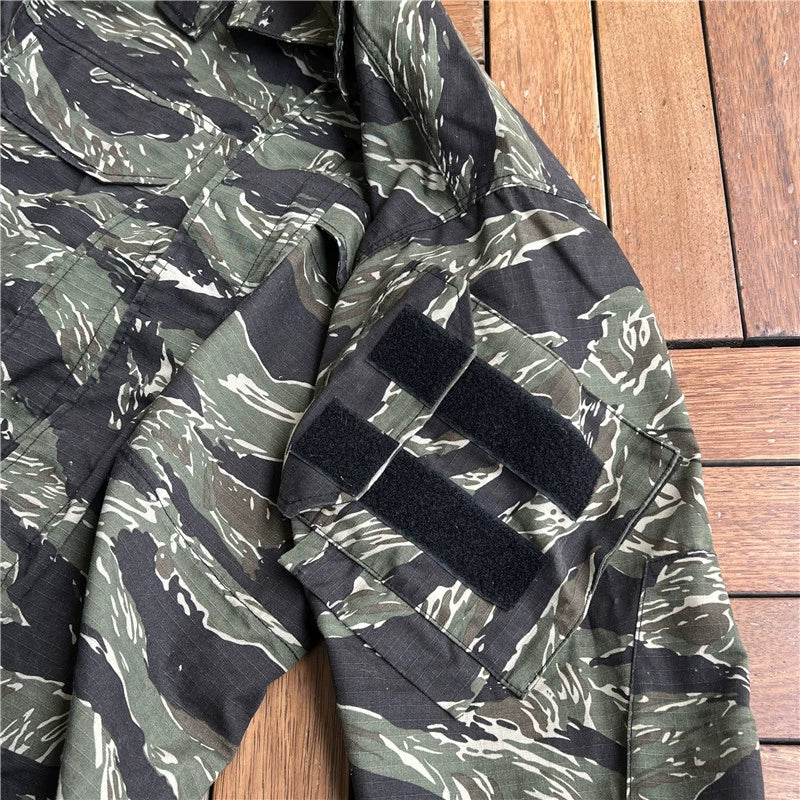 Ensemble Tactique Tom Jungle Tiger GEN3 - Vêtements de Combat Outdoor Résistants aux Déchirures, Pantalons G3 + Veste GEN3, Durable et Confortable BLACKBEARD OUTDOOR INDUSTRIES