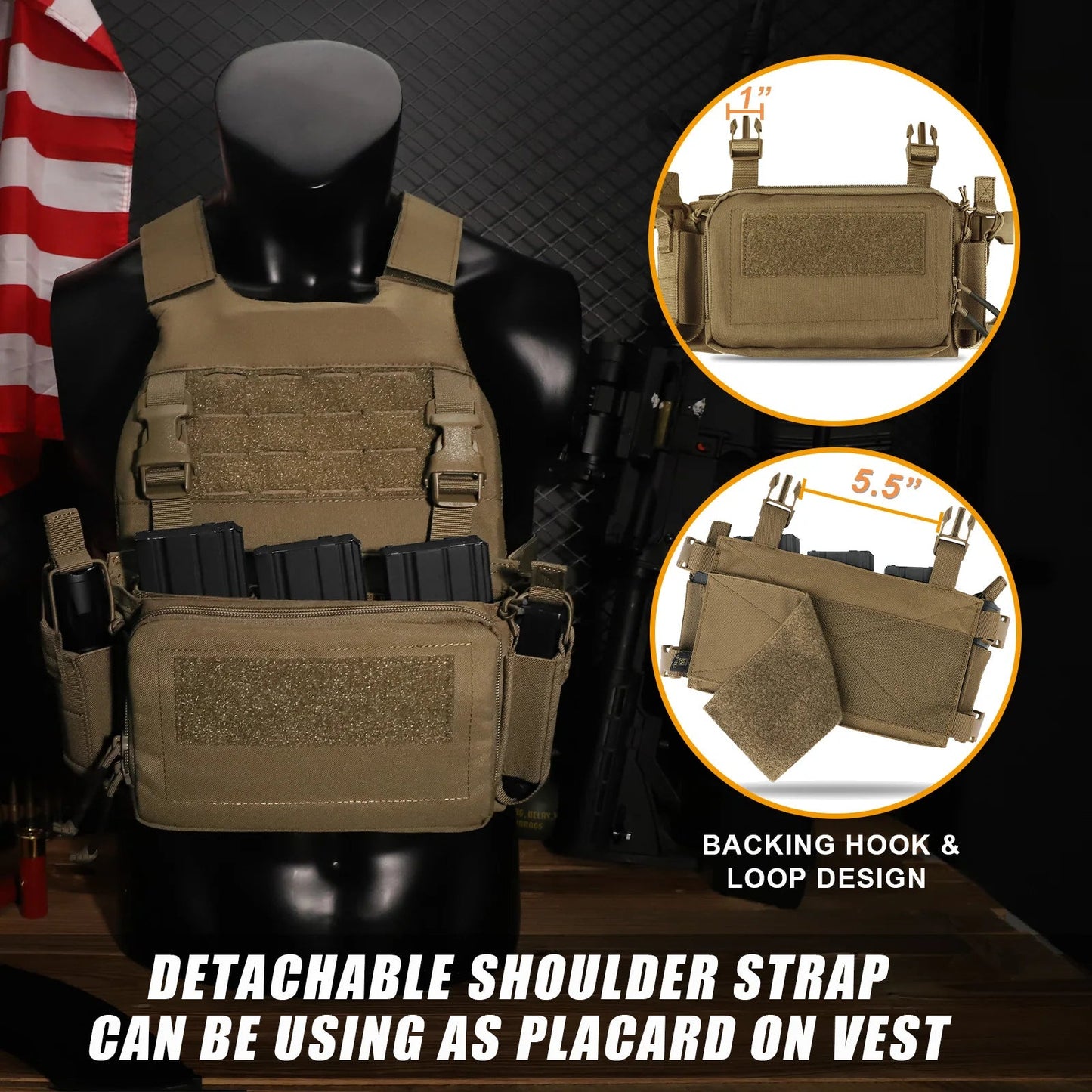 KRYDEX Tactical Flatpack D3 Backpack & D3CR Chest Rig Vest - Système modulable Camouflage pour Chasse, Airsoft et Activités Extérieures BLACKBEARD OUTDOOR INDUSTRIES