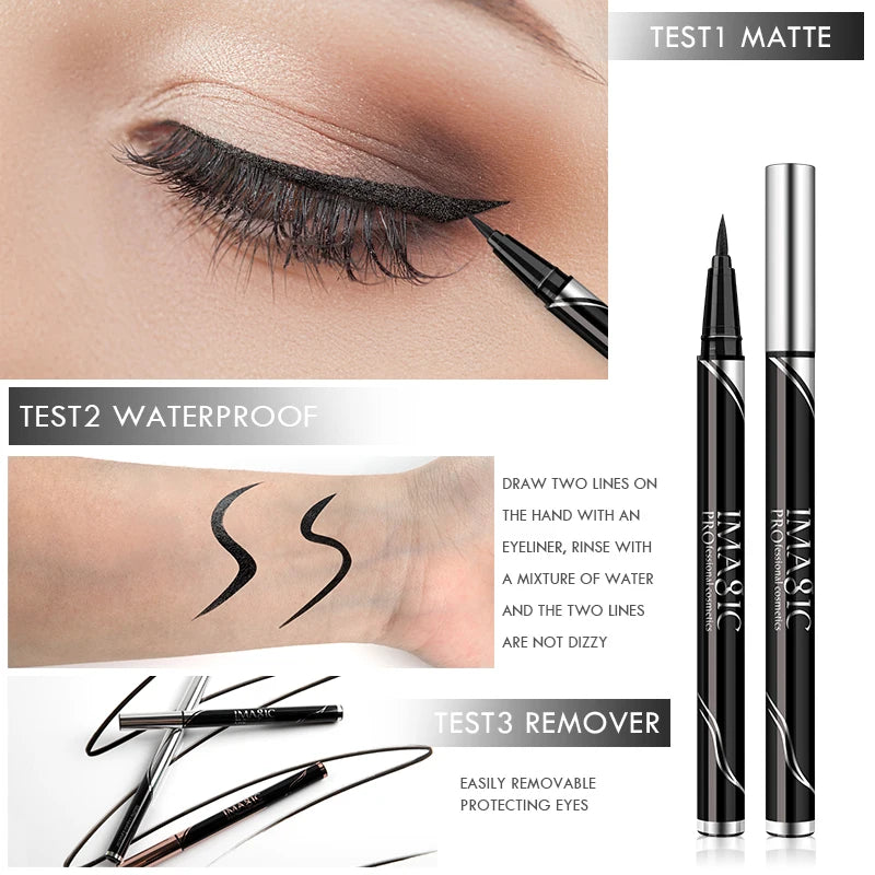 IMAGIC Waterproof Eyeliner - Long-Lasting Matte & Shimmer Finish Eyeliner Pen BLACKBEARD OUTDOOR INDUSTRIES