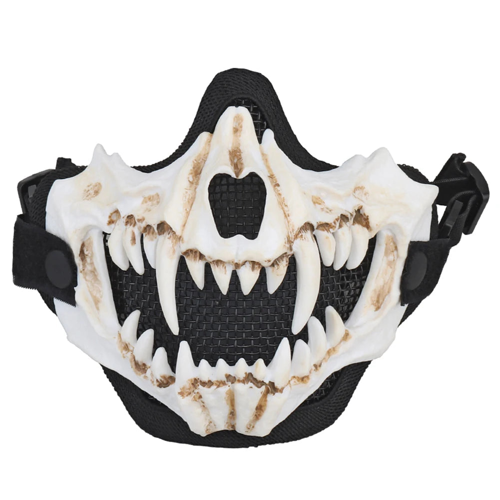 Masque Cosplay Airsoft avec Dents - Masque de Protection Multifonction pour Jeu de Rôle, Paintball et Halloween BLACKBEARD OUTDOOR INDUSTRIES