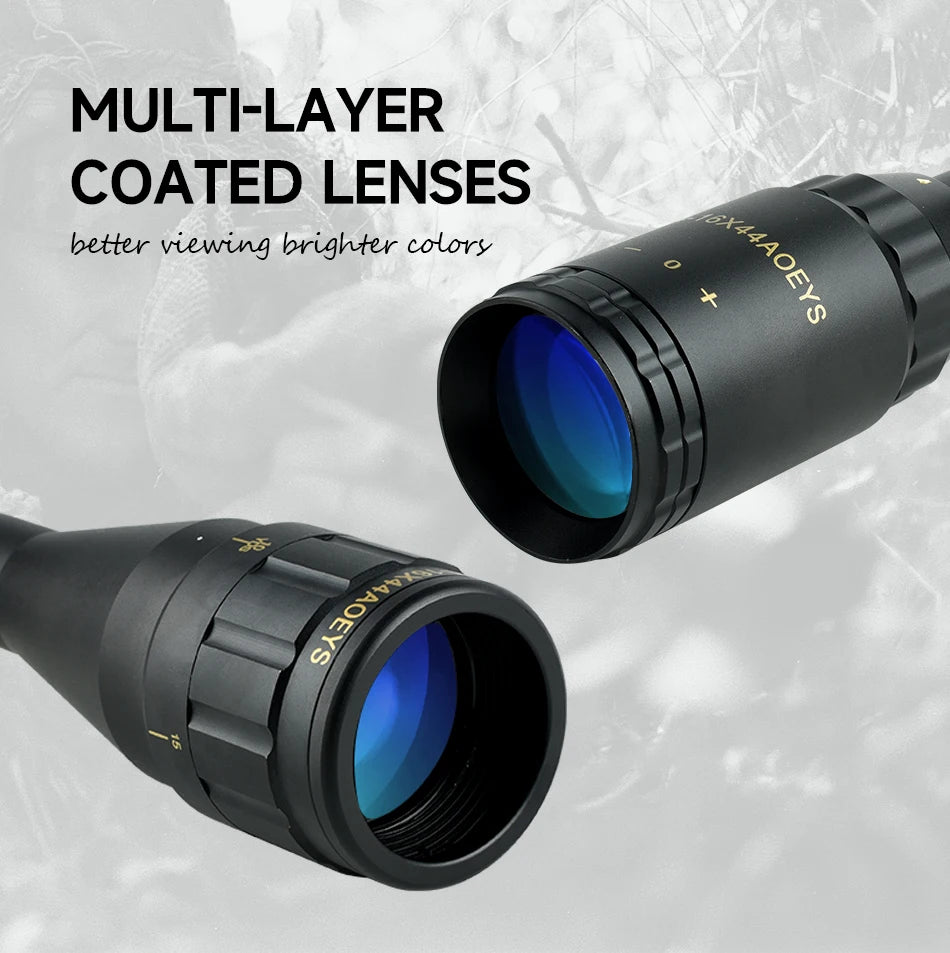 Lunette de Visée Tactique SFP 4-16X44 / 6-24X50 / 10-40X50 avec Réticule Illuminé Rouge & Vert, Réglage Parallaxe - BLACKBEARD OUTDOOR INDUSTRIES