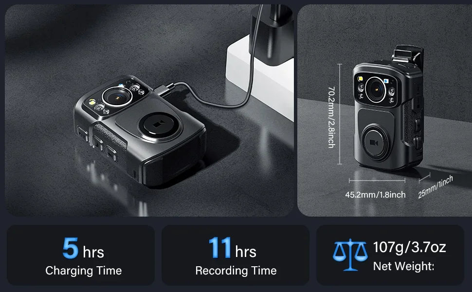 BOBLOV B4K5 4K Body Camera IP68 GPS Ma boutique