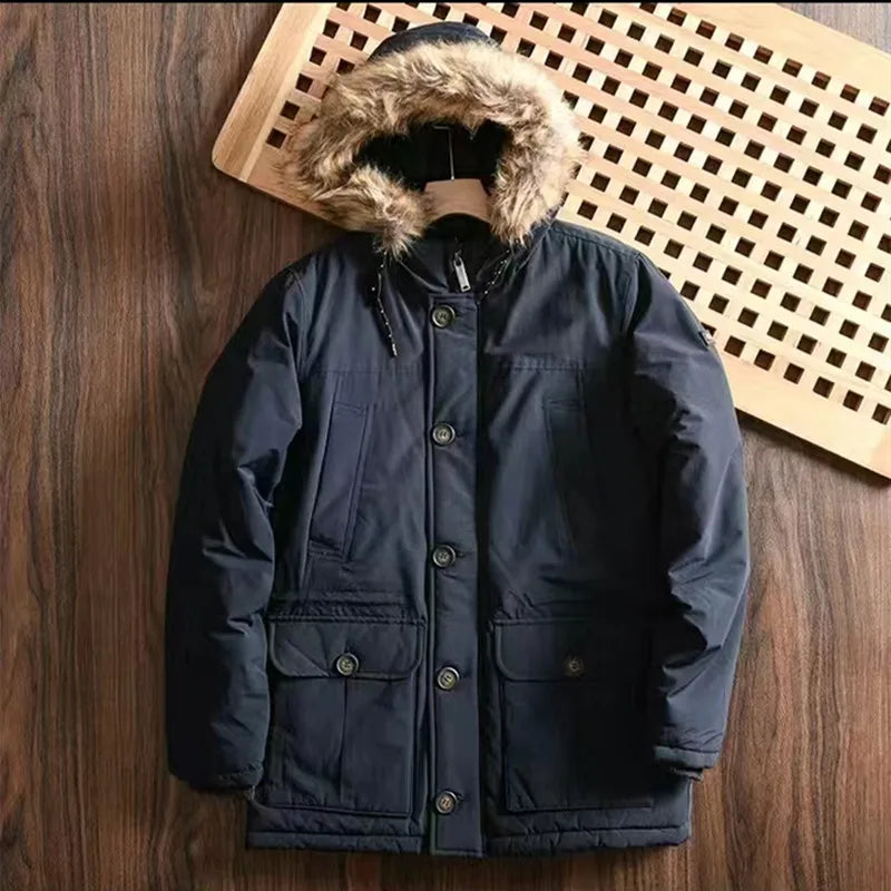 Manteau Long M65 Tooling Outdoor Homme et Femme Imperméable, Coupe-Vent, Ultra Chaud, Avec Capuche — Spécial Hiver - BLACKBEARD OUTDOOR INDUSTRIES