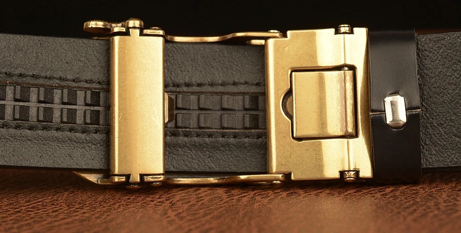 Ceinture en Cuir Véritable SupSindy - Luxe avec Boucle Métallique Ma boutique