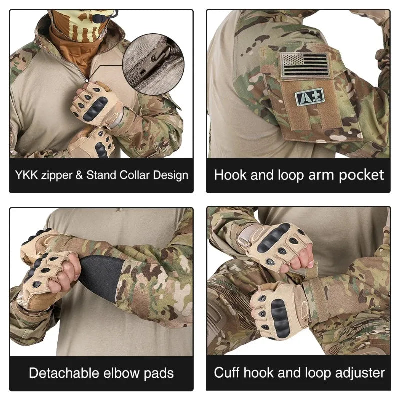 Uniforme Tactique IDOGEAR Gen3 Combat BDU avec Protections Coudes et Genoux - BLACKBEARD OUTDOOR INDUSTRIES
