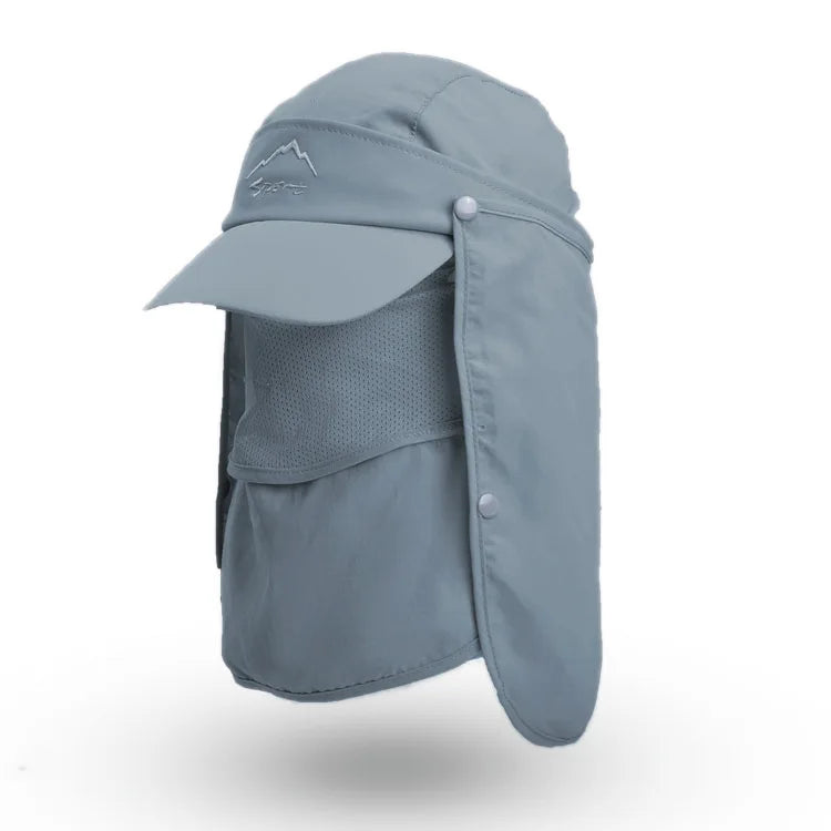 Chapeau de Protection UV d'Été – Casquette Anti-UV avec Protection du Cou et du Visage, Pliable, Séchage Rapide, Imperméable, Idéale pour Randonnée, Pêche et Activités Outdoor - BLACKBEARD OUTDOOR INDUSTRIES