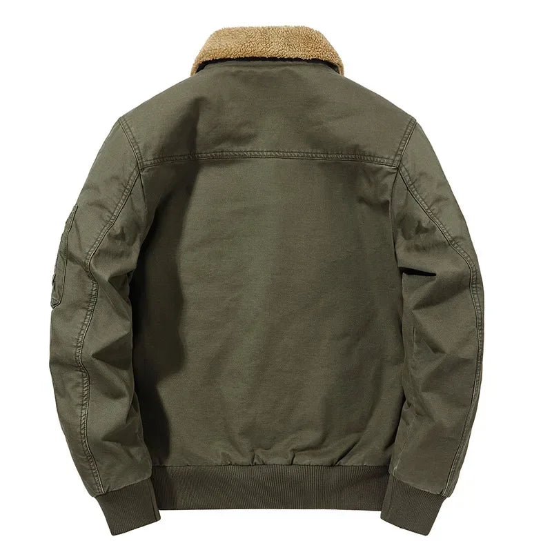 Veste Bomber Homme Hiver Chaude Parka Courte | Doublure Polaire | Coupe Slim | Taille jusquâau 5XL - BLACKBEARD OUTDOOR INDUSTRIES