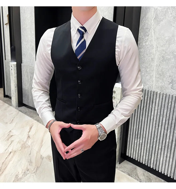 Costume Homme 3 Pièces - Élégant et Classique, Idéal pour Mariage et Événements Formels - Taille S-6XL BLACKBEARD OUTDOOR INDUSTRIES