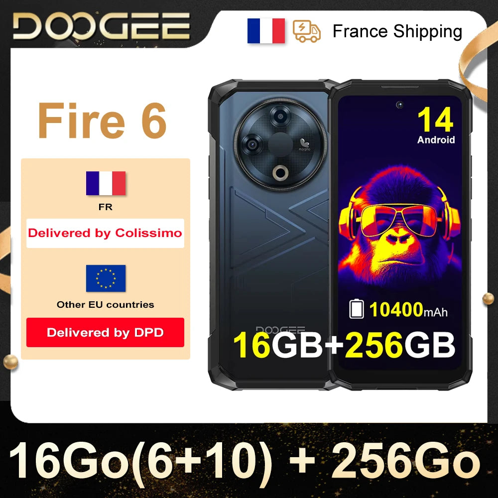 DOOGEE Fire 6 – Smartphone Robuste et Performant - BLACKBEARD OUTDOOR INDUSTRIES