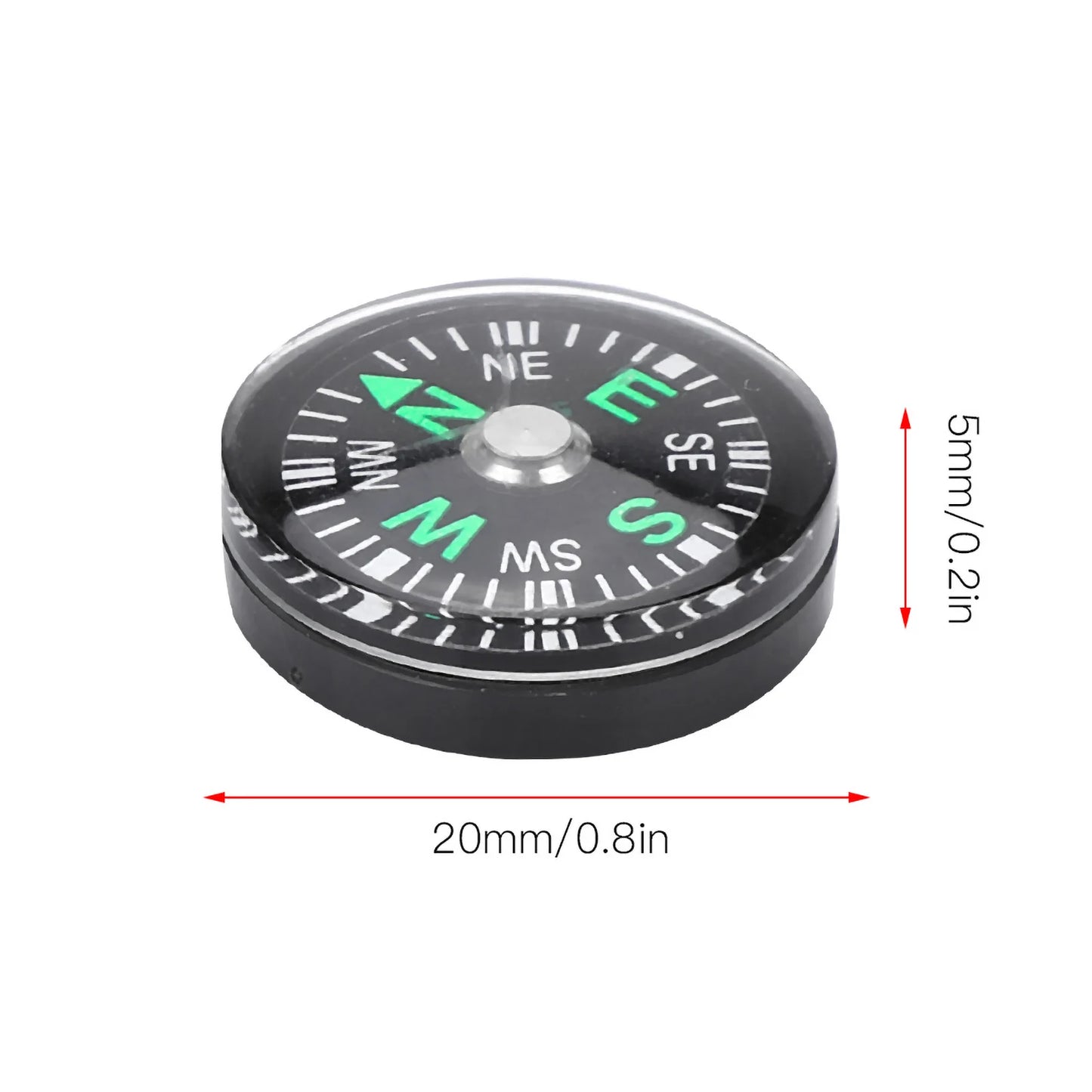 12 Pcs Mini Boussoles de Poche 20mm – Compas à Huile pour Randonnée, Camping et Activités Outdoor - BLACKBEARD OUTDOOR INDUSTRIES
