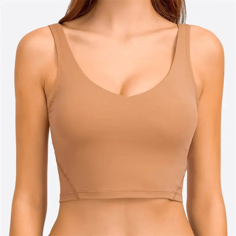 Débardeur NEPOAGYM PASSION avec Soutien-Gorge Intégré – Crop Top Longline avec Coussinets Amovibles pour Yoga et Gym - BLACKBEARD OUTDOOR INDUSTRIES