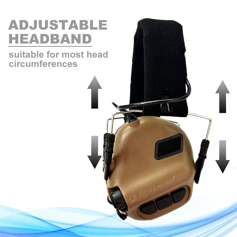 Earmor Original Tactical Headset M31 MOD4 - Casque de Protection Anti-Bruit Électronique pour Tir, Chasse et Environnement Bruyant BLACKBEARD OUTDOOR INDUSTRIES
