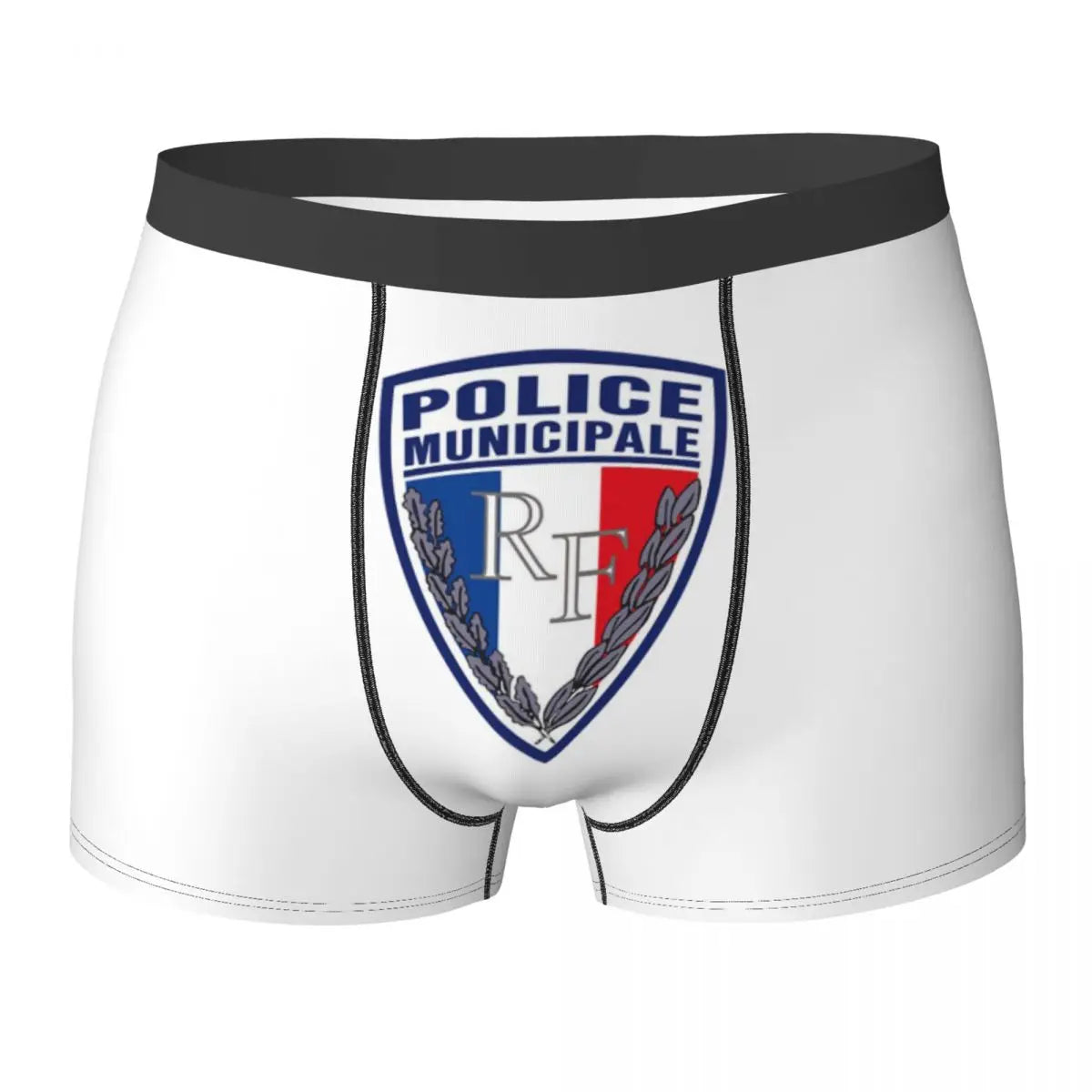 Boxer Homme Insigne Police Municipale – Sous-vêtement Original et Confortable - BLACKBEARD OUTDOOR INDUSTRIES