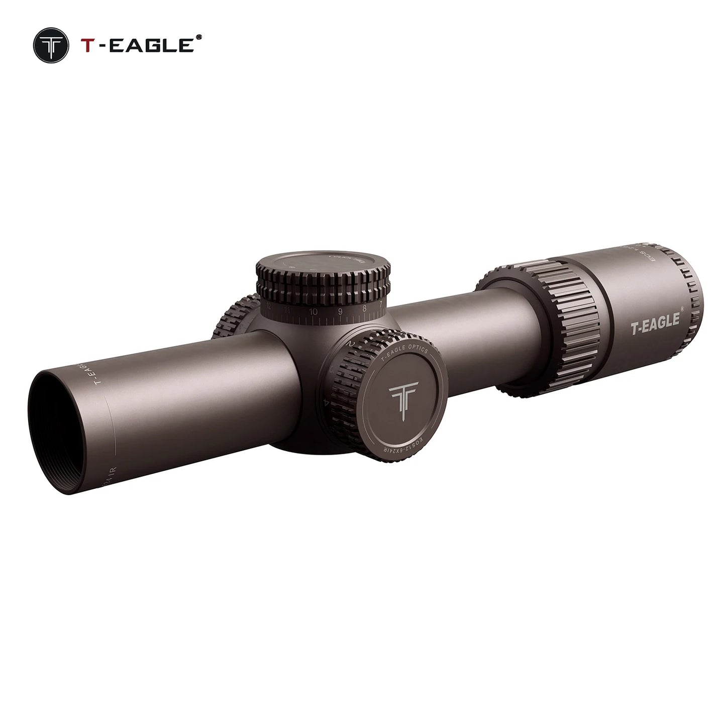 T-EAGLE EOS 1.2-6x24 IR - Lunette de Précision Tactique pour Fusil de Chasse avec Réticule Illuminé, Viseur Collimateur et Support Picatinny - BLACKBEARD OUTDOOR INDUSTRIES