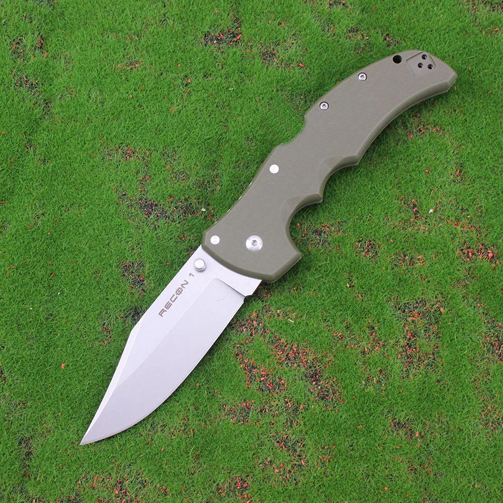 Cold RECON 1 Couteau Pliant Tactique Militaire en Acier AUS10A – Tanto, Combat, Chasse, Survie - BLACKBEARD OUTDOOR INDUSTRIES
