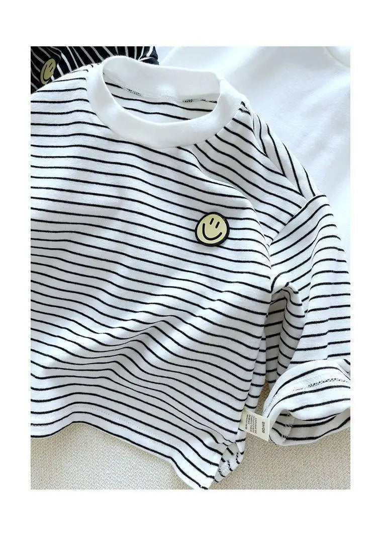 T-shirt rayé à manches longues enfants Ma boutique