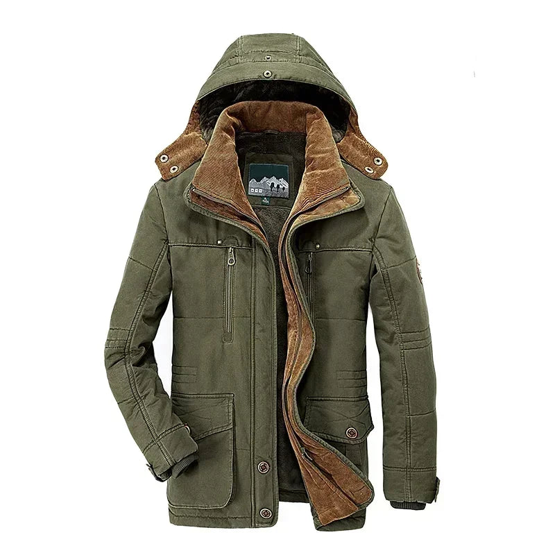 Parka Homme Hiver – Longue, Épaissie, Élégante et Ultra Chaude – Jusqu’à -30°C – Taille jusqu’au 7XL - BLACKBEARD OUTDOOR INDUSTRIES