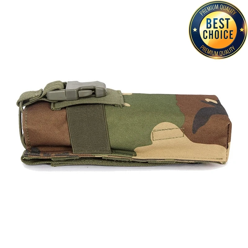 Pochette Tactique MOLLE pour Radio Walkie-Talkie – Porte-Bouteille d'Eau, Pochette de Magasin pour Activités de Plein Air, Camping et Sports BLACKBEARD OUTDOOR INDUSTRIES