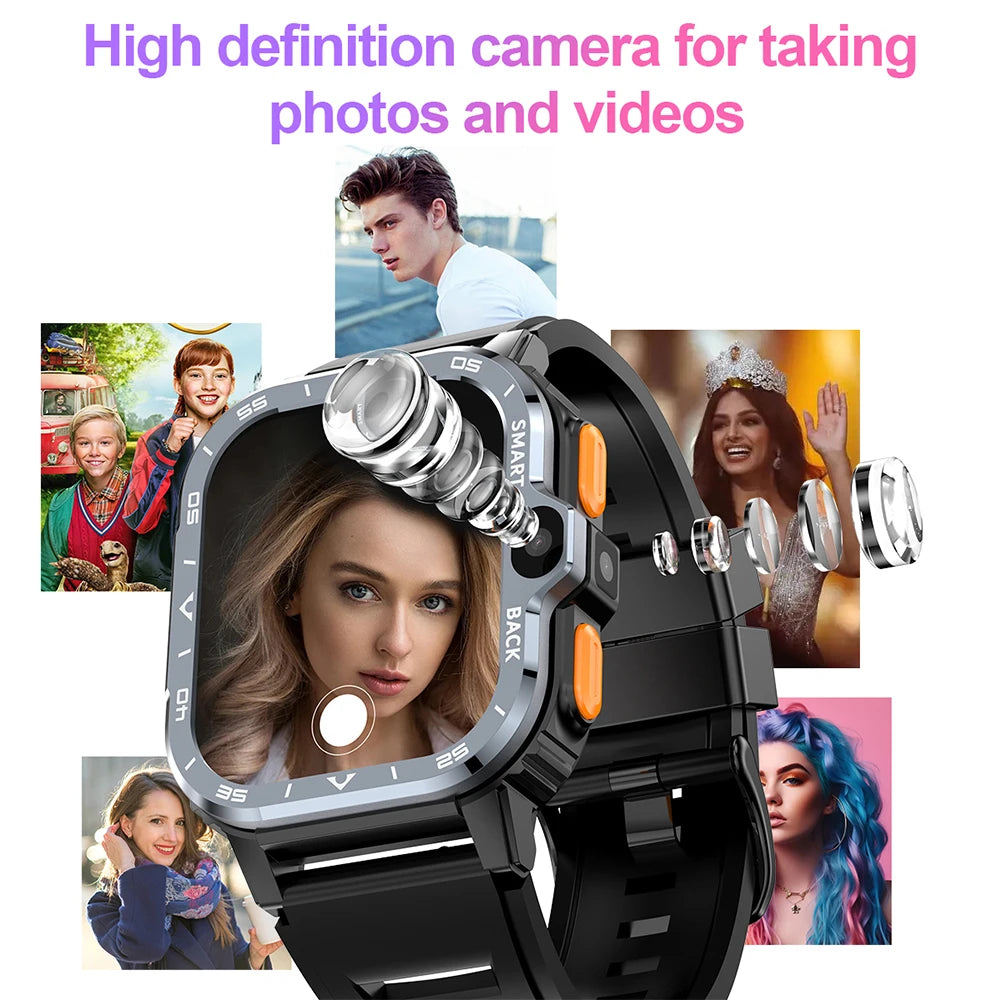 Montre Connectée VALDUS PGD Android – Écran 2,03", Double Caméra HD, 4G LTE, 64 Go ROM, NFC & WiFi - BLACKBEARD OUTDOOR INDUSTRIES