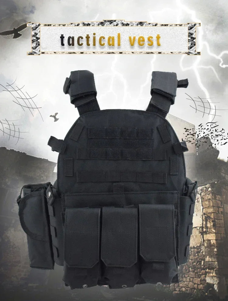 Gilet Tactique Militaire 6094 – Airsoft, Chasse, Armée, Wargame - BLACKBEARD OUTDOOR INDUSTRIES