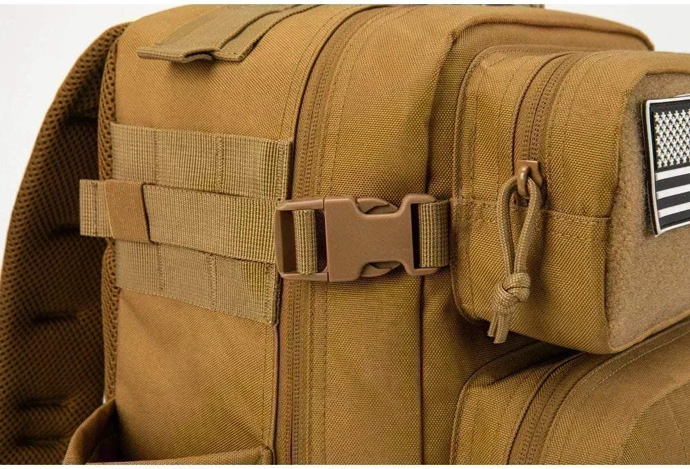 Sac à Dos Tactique Outdoor 25L/45L – Laser Cut MOLLE, Rucksack Polyvalent pour Homme et Femme - BLACKBEARD OUTDOOR INDUSTRIES