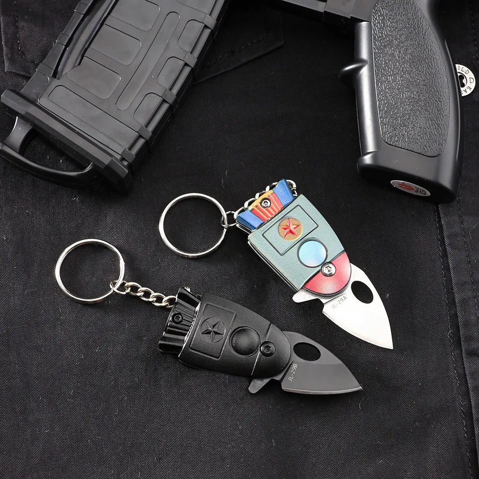 Mini Couteau de Poche Pliant – Porte-clés EDC | Camping, Chasse, Survie - BLACKBEARD OUTDOOR INDUSTRIES